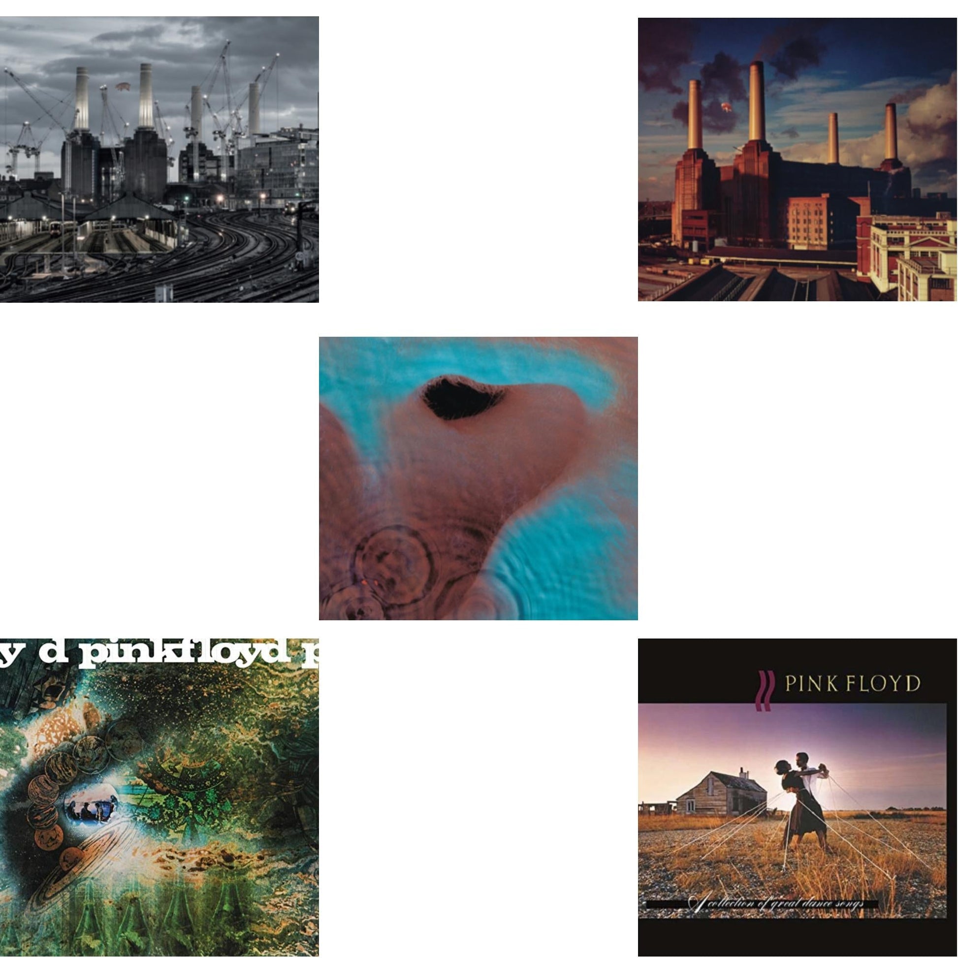 This is a 5 LP Vinyl SKU bundle.
1.This LP Vinyl is brand new.Format: LP VinylMusic Style: Prog RockThis item's title is: Animals (2018 Remix) (180G)Artist: Pink FloydLabel: Pink Floyd RecordsBarcode: 190758768519Release Date: 9/16/2022
2.This LP Vinyl is brand new.