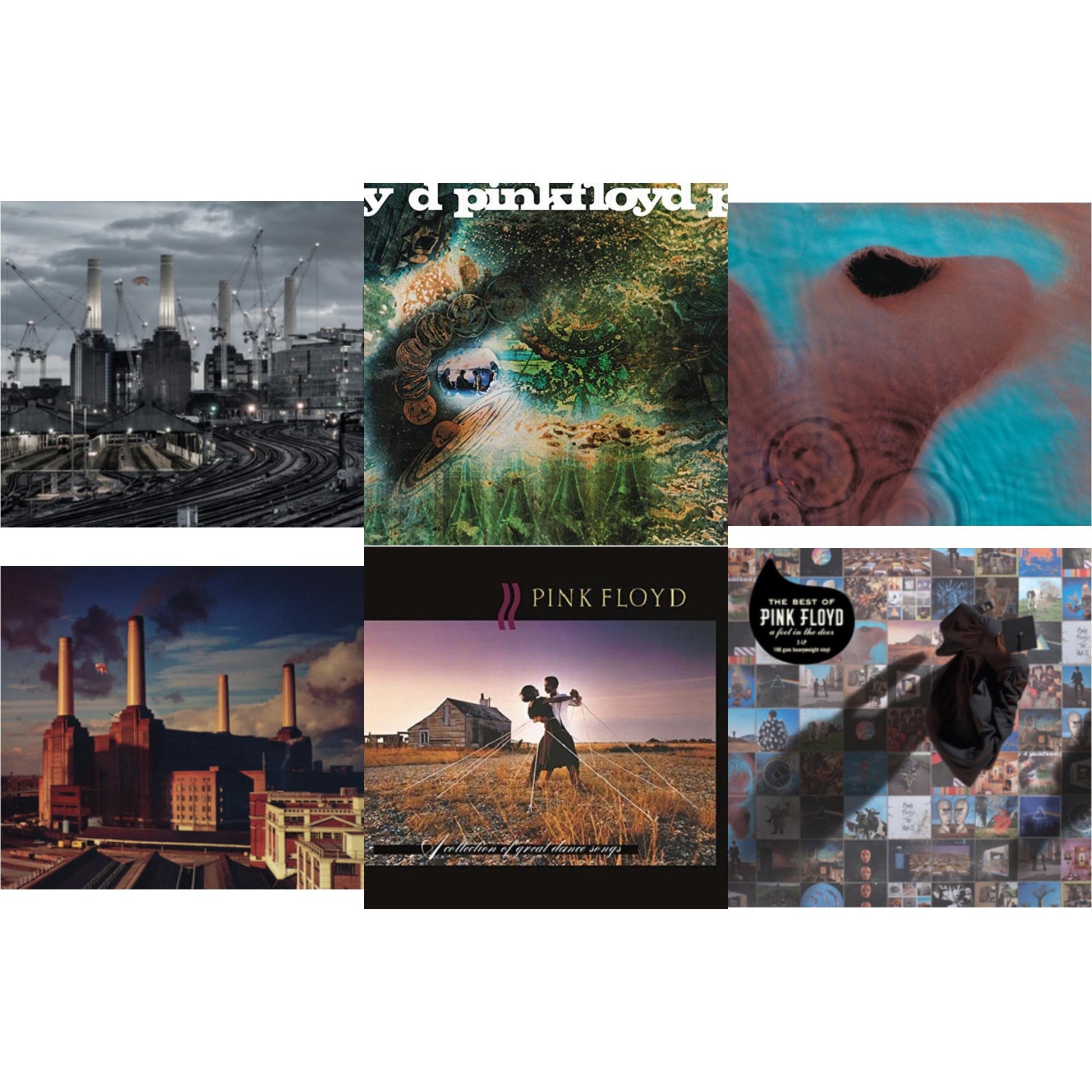 This is a 6 LP Vinyl SKU bundle.
1.This LP Vinyl is brand new.Format: LP VinylMusic Style: Prog RockThis item's title is: Animals (2018 Remix) (180G)Artist: Pink FloydLabel: Pink Floyd RecordsBarcode: 190758768519Release Date: 9/16/2022
2.This LP Vinyl is brand new.