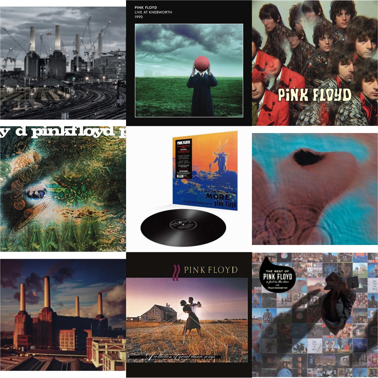 This is a 9 LP Vinyl SKU bundle.
1.This LP Vinyl is brand new.Format: LP VinylMusic Style: Prog RockThis item's title is: Animals (2018 Remix) (180G)Artist: Pink FloydLabel: Pink Floyd RecordsBarcode: 190758768519Release Date: 9/16/2022
2.This LP Vinyl is brand new.