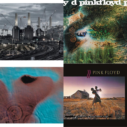 This is a 4 LP Vinyl SKU bundle.
1.This LP Vinyl is brand new.Format: LP VinylMusic Style: Prog RockThis item's title is: Animals (2018 Remix) (180G)Artist: Pink FloydLabel: Pink Floyd RecordsBarcode: 190758768519Release Date: 9/16/2022
2.This LP Vinyl is brand new.