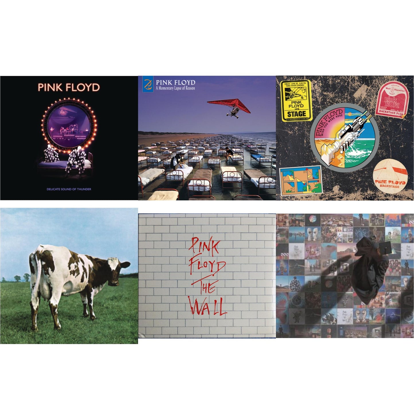 Delicate Sound Of Thunder (2CD) & Momentary Lapse Of Reason (Remixed & Updated) & Wish You Were Here (50Th Anniversary/2CD) & Atom Heart Mother & Wall & Foot In The Door: Best Of Pink Floyd