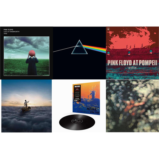Live At Knebworth 1990 (2LP/180G/45 RPM) & Dark Side Of The Moon (50Th Anniversary Remaster) & Pink Floyd At Pompeii - Mcmlxxii (2LP) & Endless River (2LP/180G) & More (180G) & Obscured By Clouds (180G/2016 Version)