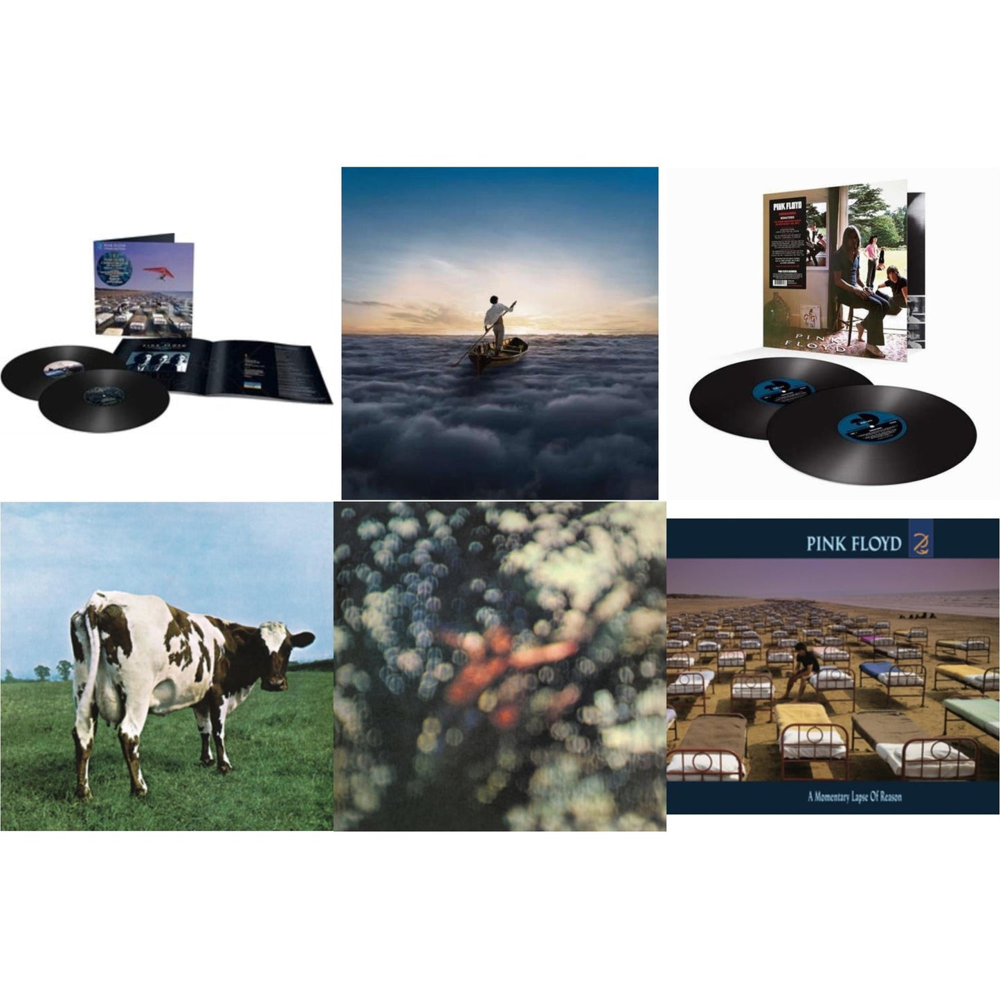 Pink Floyd - Momentary Lapse Of Reason (Remixed & Updated) (2LP) & Endless River (2LP/180G) & Ummagumma (2LP/180G/2016 Version/Gatefold) & Atom Heart Mother (180G/Gatefold/2016 Version) & Obscured By Clouds (180G/2016 Version) & Momentary Lapse Of