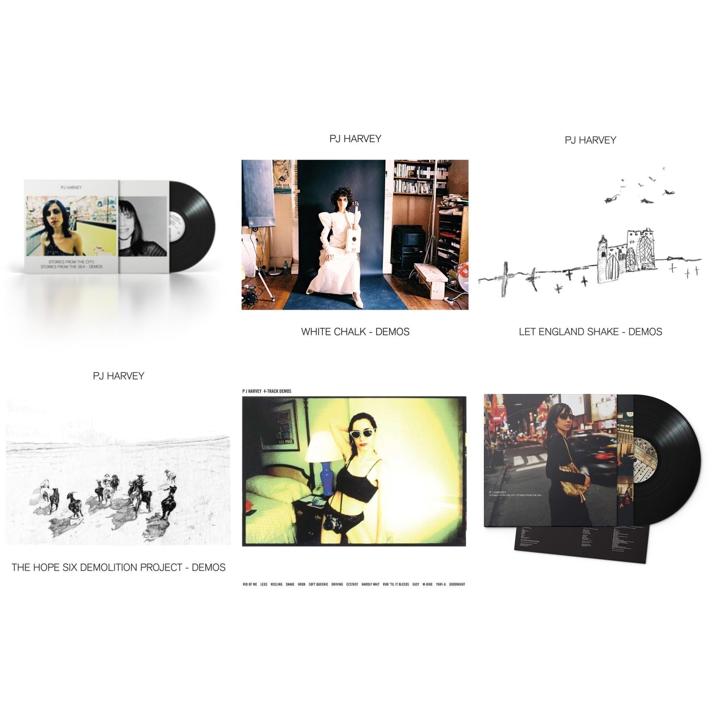 This is a 6 LP Vinyl SKU bundle.
1.This LP Vinyl is brand new.Format: LP VinylMusic Style: Hard RockThis item's title is: White Chalk (Demos)Artist: Pj HarveyLabel: ISLANDBarcode: 602507253509Release Date: 6/25/2021
2.This LP Vinyl is brand new.
