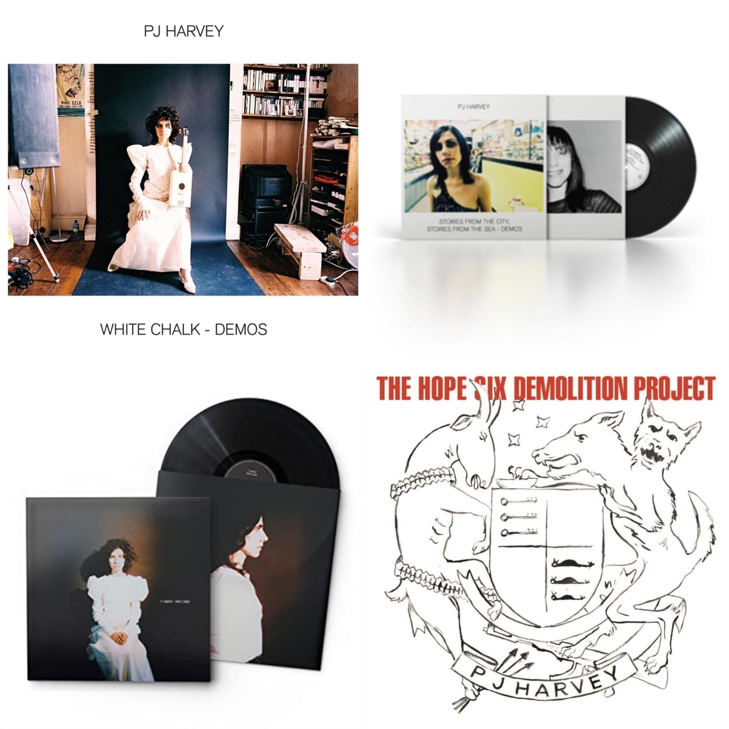 This is a 4 LP Vinyl SKU bundle.
1.This LP Vinyl is brand new.Format: LP VinylMusic Style: Indie RockThis item's title is: White ChalkArtist: Pj HarveyLabel: ISLANDBarcode: 602507253479Release Date: 6/25/2021
2.This LP Vinyl is brand new.