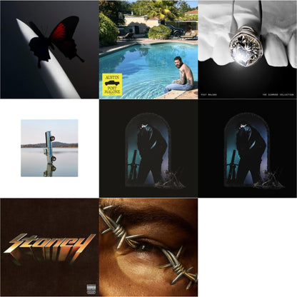 Twelve Carat Toothache & Austin (Forest Green/2LP) (X) & Diamond Collection (Metallic Silver Vinyl/2LP) & F-1 Trillion (2LP) & Hollywood's Bleeding (Lavender Vinyl/2LP) & Hollywood's Bleeding (2LP/Pink Vinyl) & Stoney (Orange LP Vinyl) & Beerbongs
