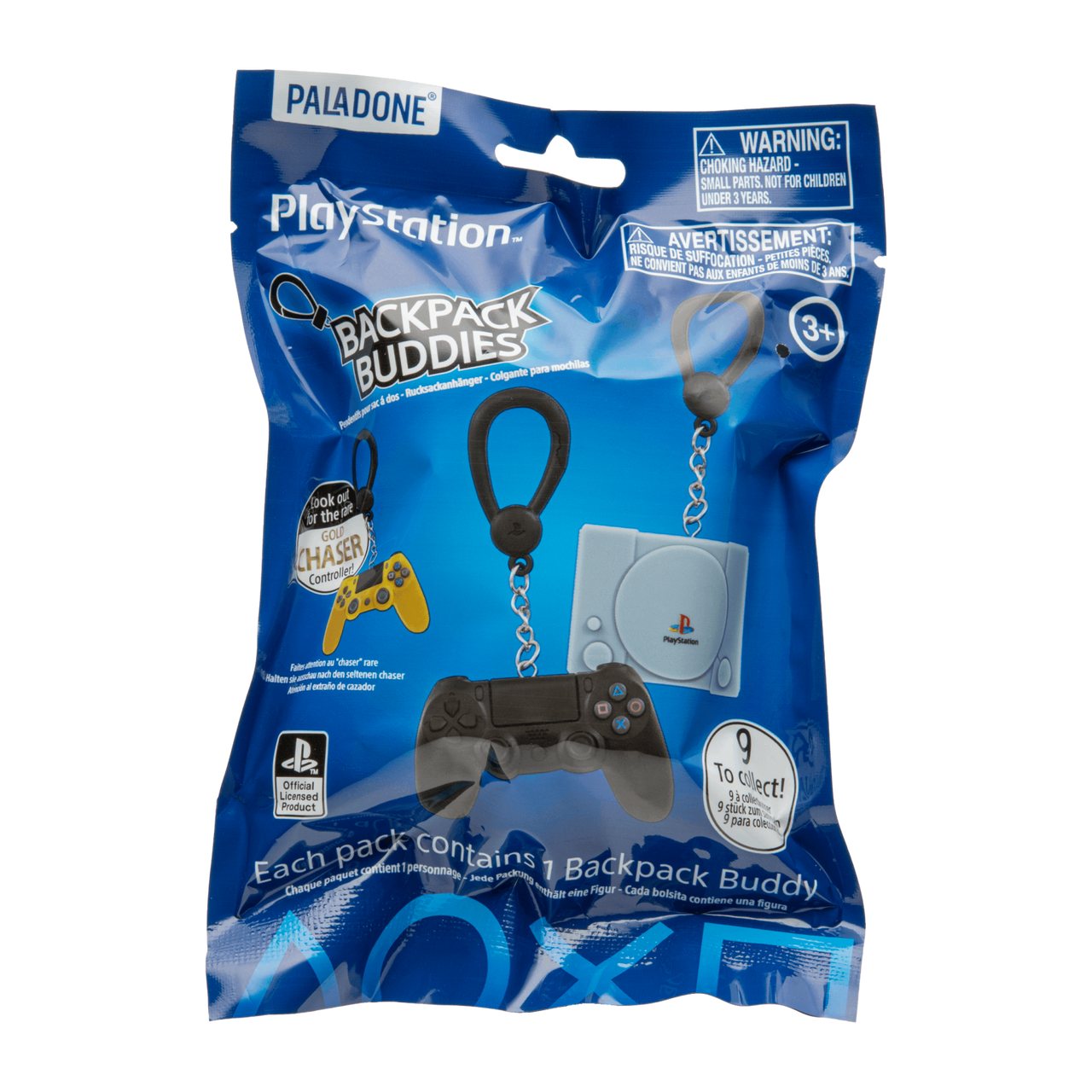 This is brand new.Get ready to gear up with a touch of gaming nostalgia with the "Backpack Buddies: Playstation Consoles & Controllers" collection. This assortment offers 24 blind bags, each hiding a miniature console or controller from the storied PlayStation lineup.