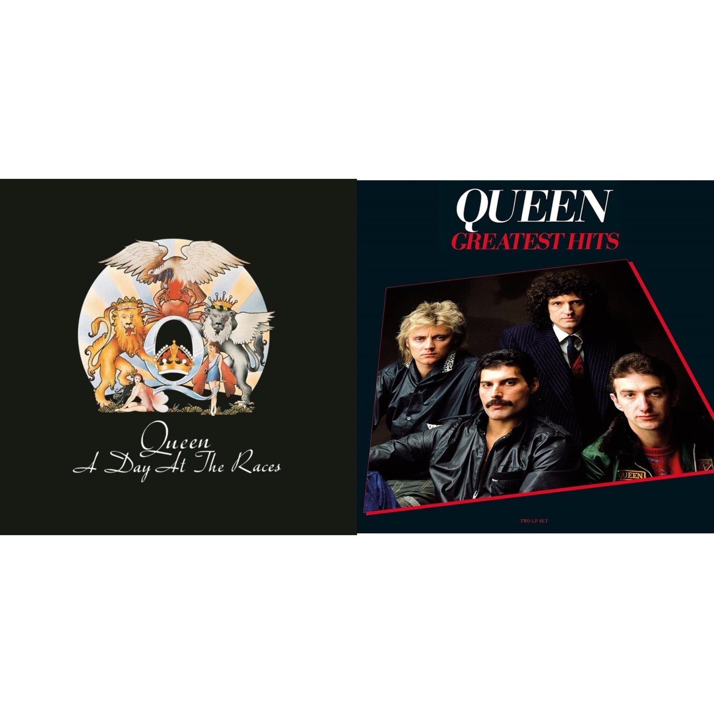 This is a 2 LP Vinyl SKU bundle.
1.This LP Vinyl is brand new.Format: LP VinylMusic Style: GlamThis item's title is: Day At The RacesArtist: QueenLabel: HOLLYWOOD RECORDSBarcode: 050087511098Release Date: 12/9/2022
2.This LP Vinyl is brand new.