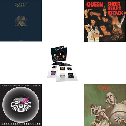 This is a 5 LP Vinyl SKU bundle.
1.This LP Vinyl is brand new.Format: LP VinylMusic Style: Arena RockThis item's title is: Greatest Hits 2 (180G/Dl Card)Artist: QueenLabel: HOLLYWOOD RECORDSBarcode: 050087350673Release Date: 2/10/2017
2.This LP Vinyl is brand new.
