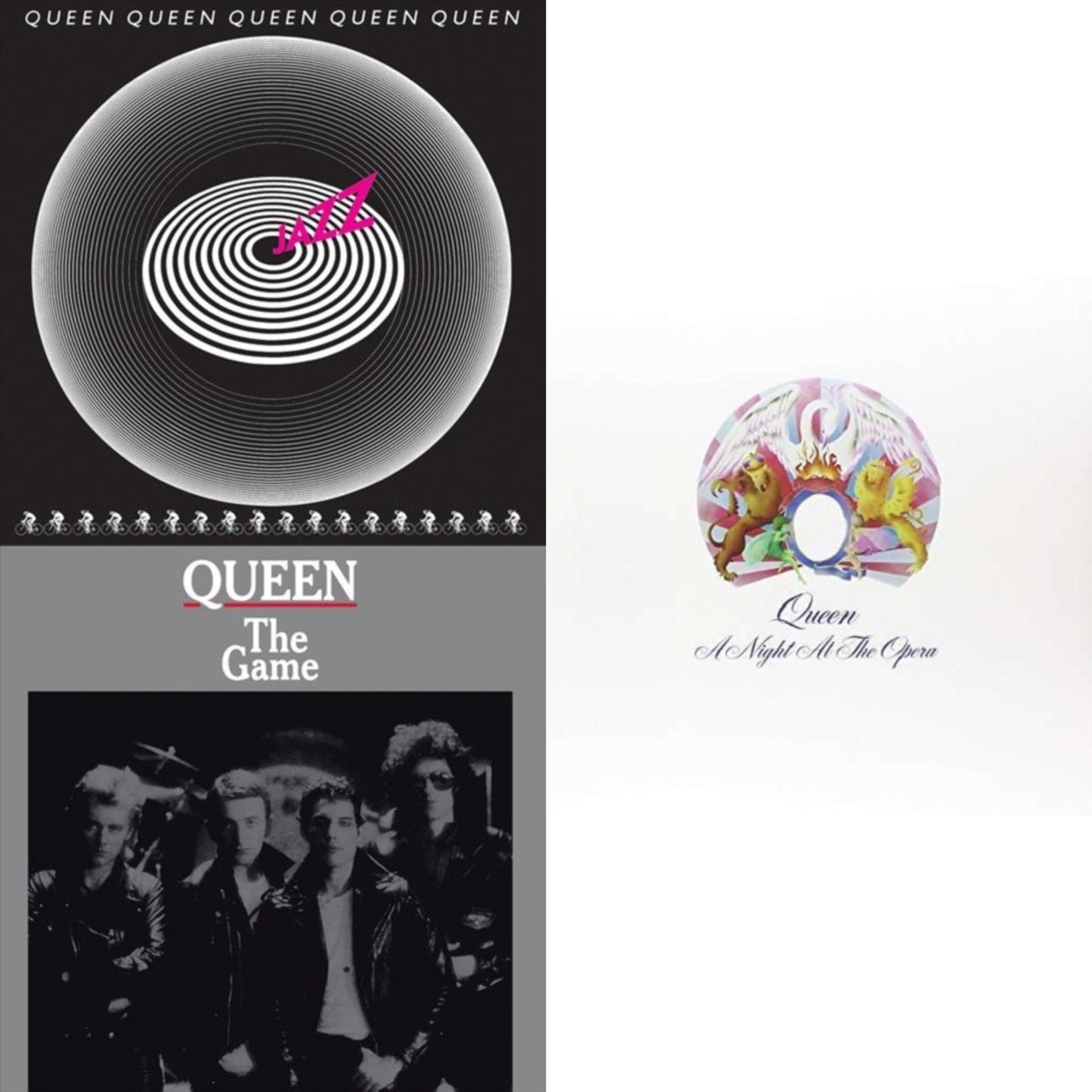 This is a 3 LP Vinyl SKU bundle.
1.This LP Vinyl is brand new.Format: LP VinylMusic Style: Hard RockThis item's title is: JazzArtist: QueenLabel: HOLLYWOOD RECORDSBarcode: 050087400279Release Date: 11/9/2018
2.This LP Vinyl is brand new.