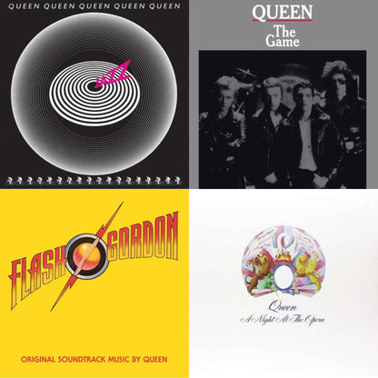 This is a 4 LP Vinyl SKU bundle.
1.This LP Vinyl is brand new.Format: LP VinylMusic Style: Hard RockThis item's title is: JazzArtist: QueenLabel: HOLLYWOOD RECORDSBarcode: 050087400279Release Date: 11/9/2018
2.This LP Vinyl is brand new.