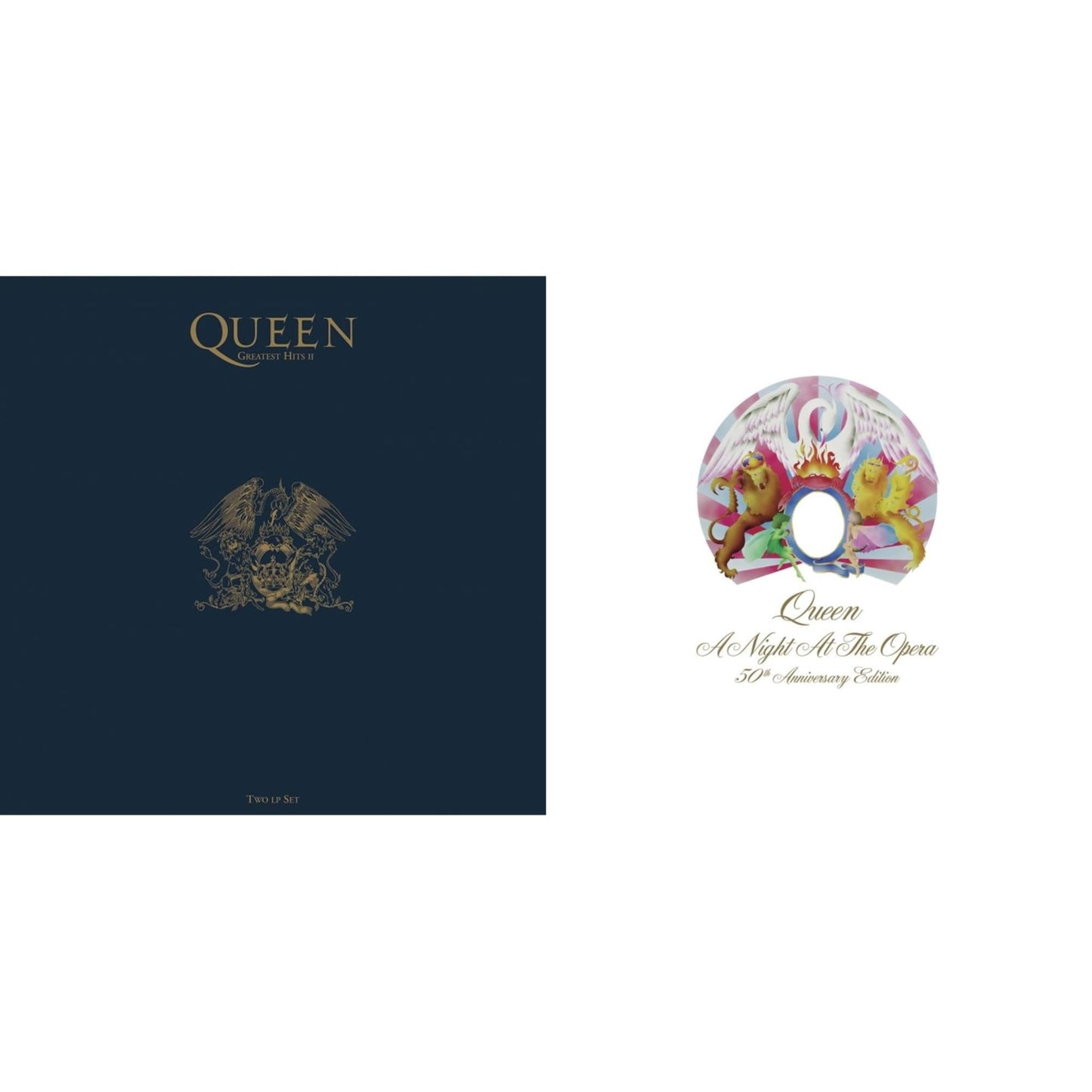 Greatest Hits 2 (180G/Dl Card) & Night At The Opera (180G/Clear LP Vinyl)