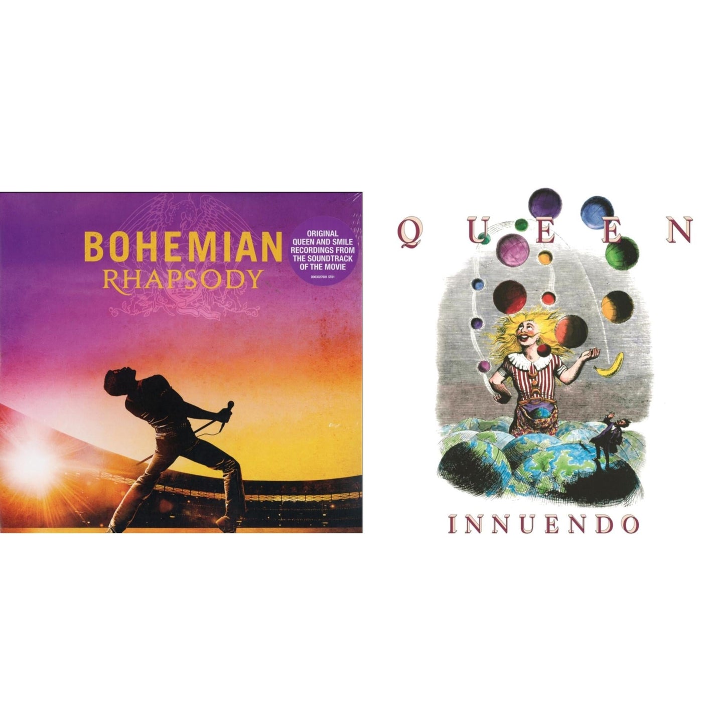 This is a 2 LP Vinyl SKU bundle.
1.This LP Vinyl is brand new.Format: LP VinylMusic Style: Pop RockThis item's title is: Bohemian Rhapsody (180G/2LP)Artist: QueenLabel: HOLLYWOOD RECORDSBarcode: 050087408435Release Date: 2/8/2019
2.This LP Vinyl is brand new.