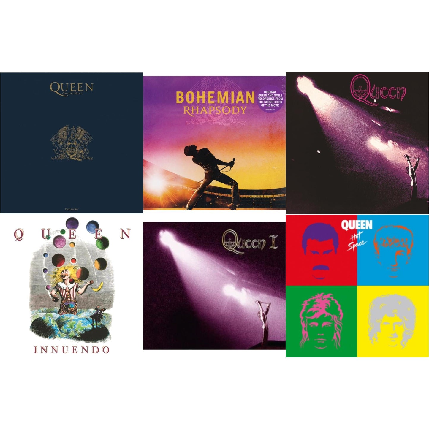 This is a 6 LP Vinyl SKU bundle.
1.This LP Vinyl is brand new.Format: LP VinylMusic Style: Arena RockThis item's title is: Greatest Hits 2 (180G/Dl Card)Artist: QueenLabel: HOLLYWOOD RECORDSBarcode: 050087350673Release Date: 2/10/2017
2.This LP Vinyl is brand new.