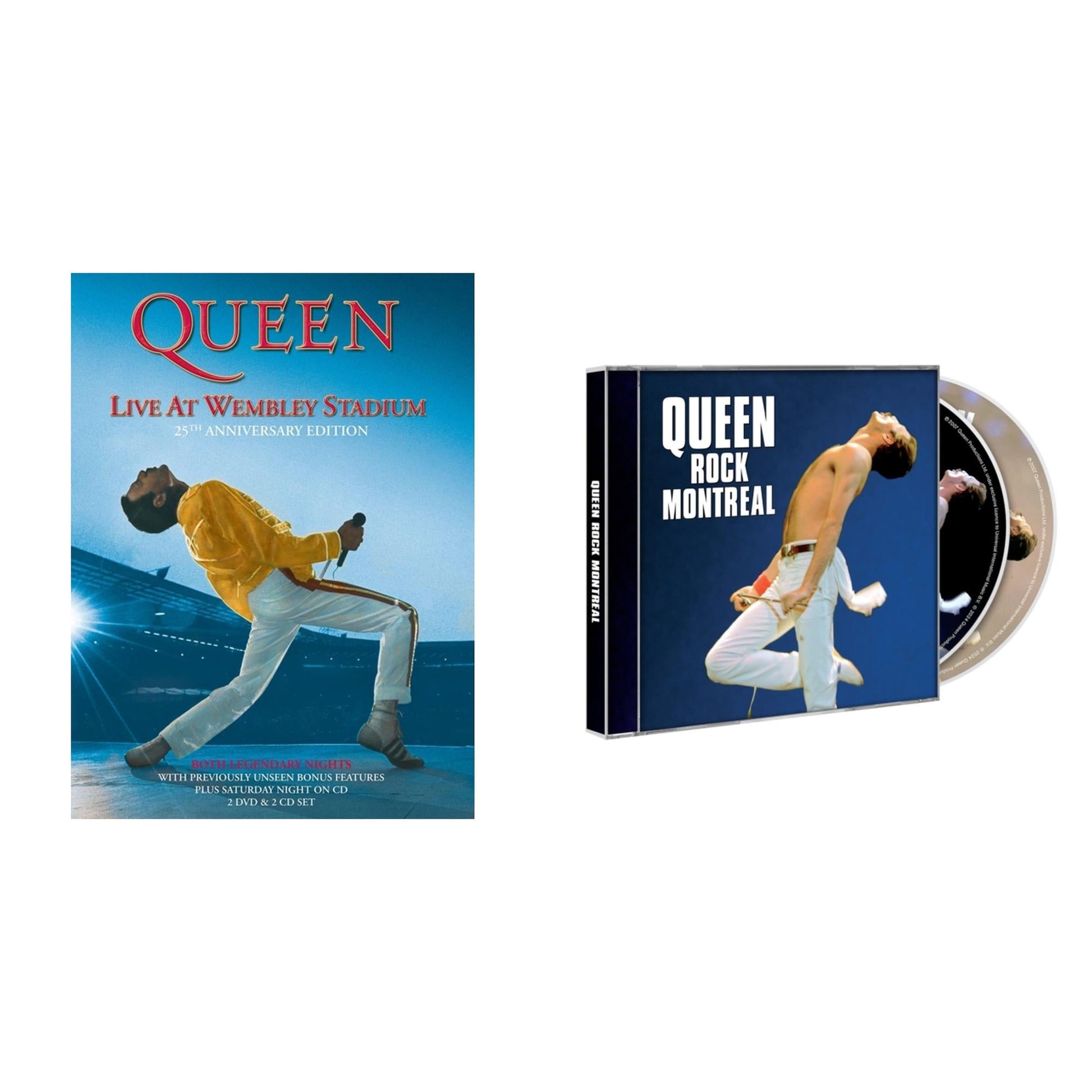 This is a 2 CD SKU bundle.
1.This CD is brand new.Format: CDMusic Style: Pop RockThis item's title is: Live At Wembley Stadium 25Th Anniversary Edition (2DVD/2Shm-CD)Artist: QueenLabel: SONYBarcode: 4988005685551Release Date: 2/8/2019
2.This CD is brand new.