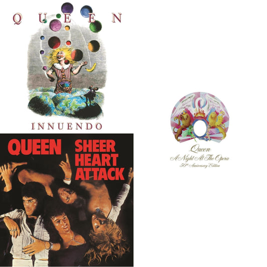 Innuendo (2LP) & Sheer Heart Attack (Half-Speed LP Vinyl) & Night At The Opera (180G/Clear LP Vinyl)