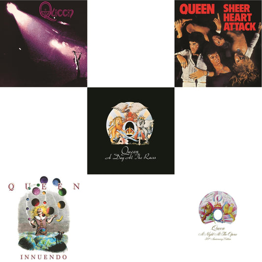 Queen & Innuendo (2LP) & Day At The Races & Sheer Heart Attack (Half-Speed LP Vinyl) & Night At The Opera (180G/Clear LP Vinyl)