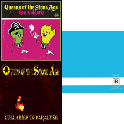 This is a 3 LP Vinyl SKU bundle.
1.This LP Vinyl is brand new.Format: LP VinylMusic Style: Stoner RockThis item's title is: Era Vulgaris (180G)Artist: Queens Of The Stone AgeLabel: INTERSCOPEBarcode: 602508108259Release Date: 12/20/2019
2.This LP Vinyl is brand new.