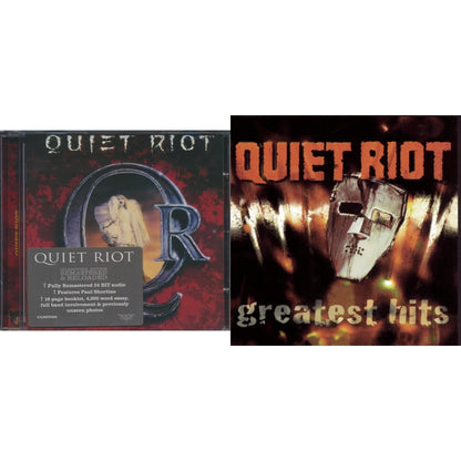 This is a 2 CD SKU bundle.
1.This CD is brand new.Format: CDMusic Style: Hard RockThis item's title is: Quiet RiotArtist: Quiet RiotLabel: Rock CandyBarcode: 827565056804Release Date: 8/9/2010
2.This CD is brand new.