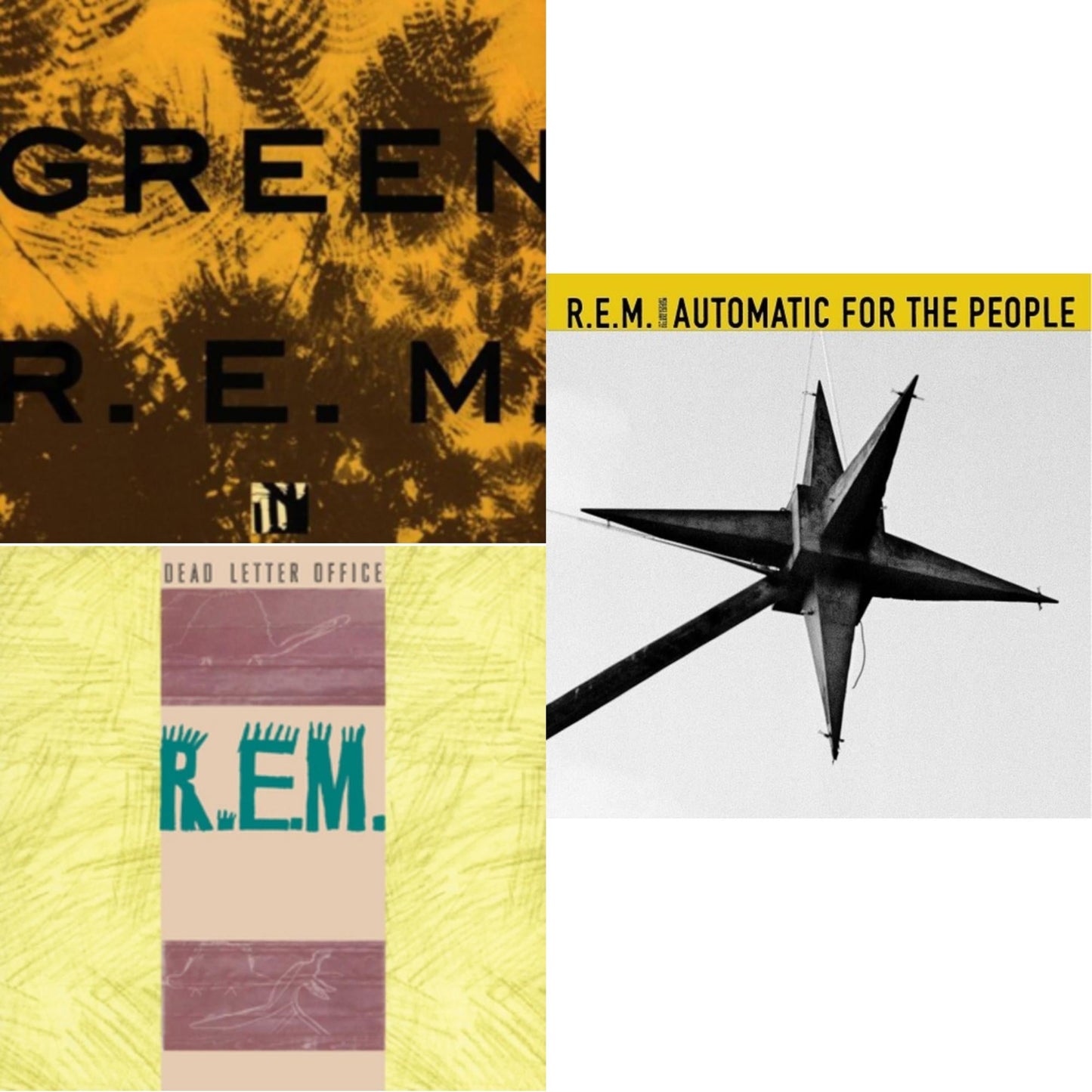 This is a 3 LP Vinyl SKU bundle.
1.This LP Vinyl is brand new.Format: LP VinylMusic Style: Alternative RockThis item's title is: GreenArtist: R.E.M.Label: RHINO USABarcode: 081227966454Release Date: 9/2/2016
2.This LP Vinyl is brand new.
