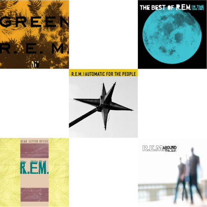 This is a 5 LP Vinyl SKU bundle.
1.This LP Vinyl is brand new.Format: LP VinylMusic Style: Alternative RockThis item's title is: GreenArtist: R.E.M.Label: RHINO USABarcode: 081227966454Release Date: 9/2/2016
2.This LP Vinyl is brand new.