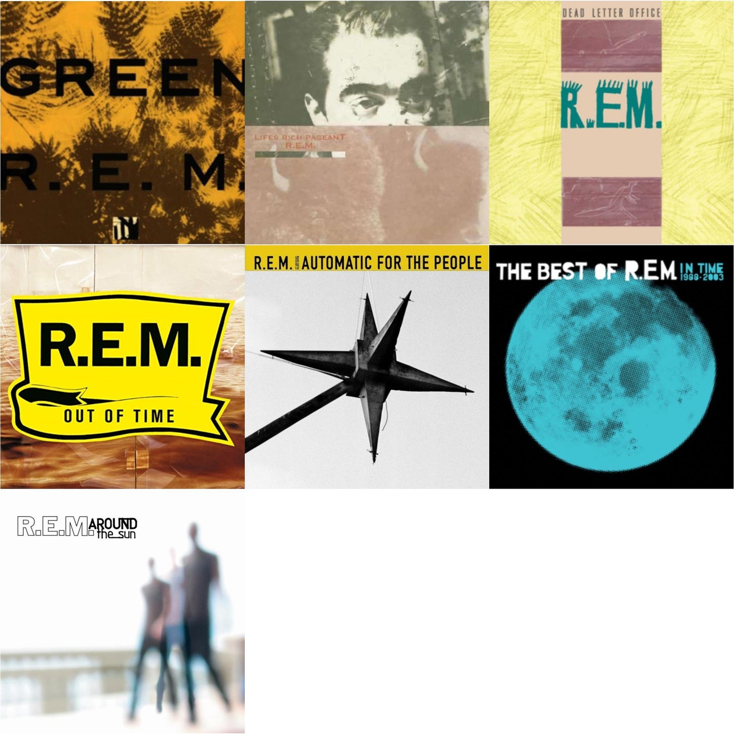 This is a 7 LP Vinyl SKU bundle.
1.This LP Vinyl is brand new.Format: LP VinylMusic Style: Alternative RockThis item's title is: GreenArtist: R.E.M.Label: RHINO USABarcode: 081227966454Release Date: 9/2/2016
2.This LP Vinyl is brand new.