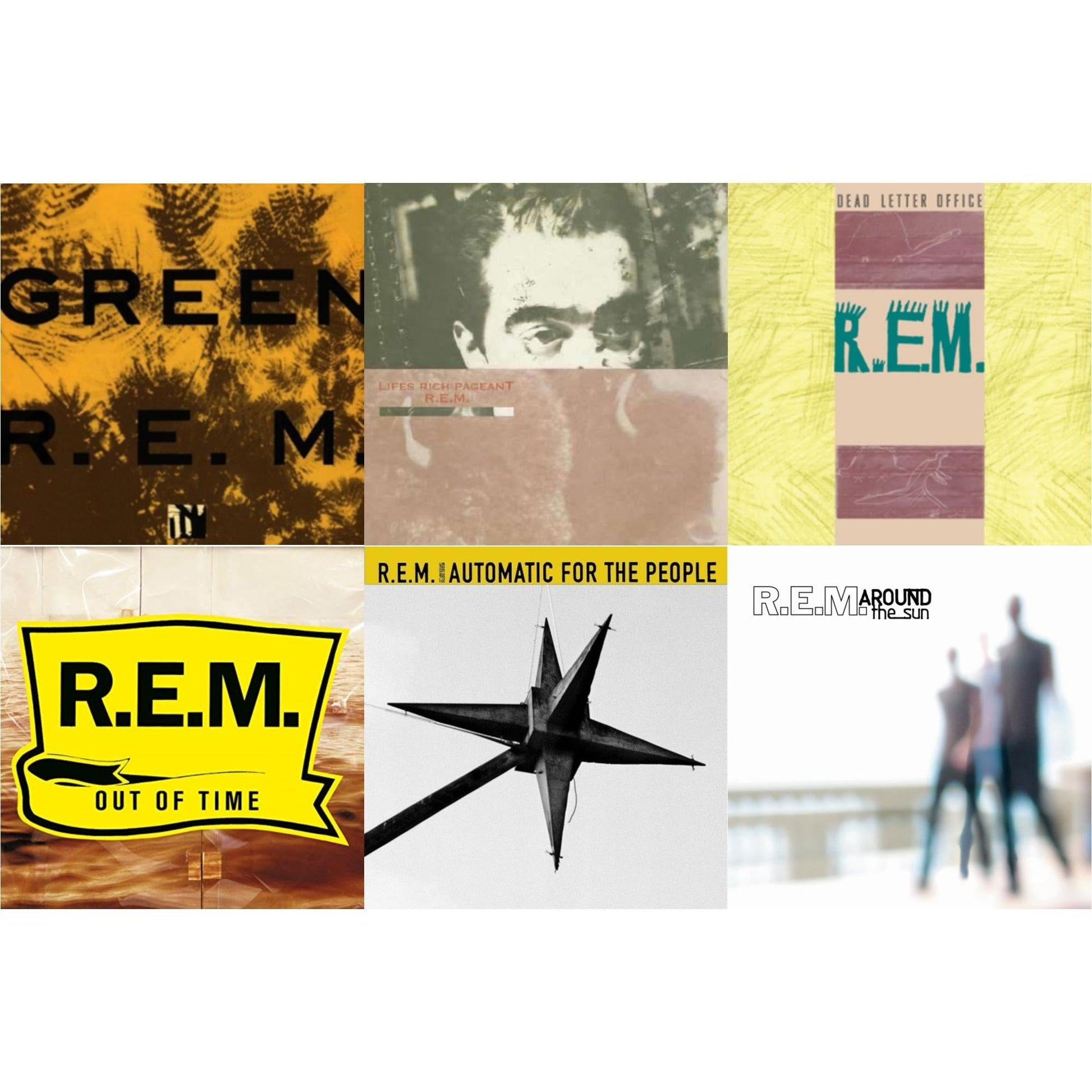 This is a 6 LP Vinyl SKU bundle.
1.This LP Vinyl is brand new.Format: LP VinylMusic Style: Alternative RockThis item's title is: GreenArtist: R.E.M.Label: RHINO USABarcode: 081227966454Release Date: 9/2/2016
2.This LP Vinyl is brand new.