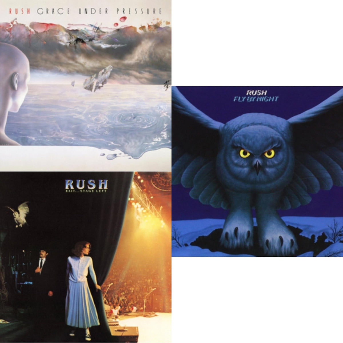 Fly By Night (180G) & Exit Stage Left (180G) & Grace Under Pressure (180G)
