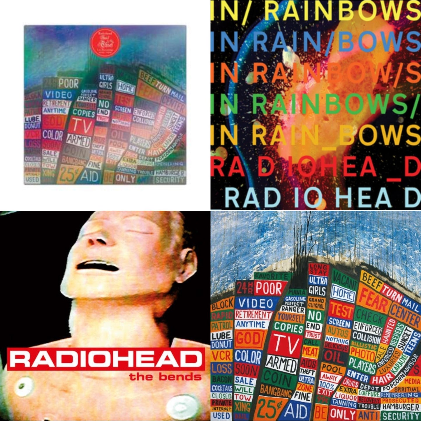 Hail To The Thief (Live Recordings 2003-2009) & In Rainbows & Bends & Hail To The Thief