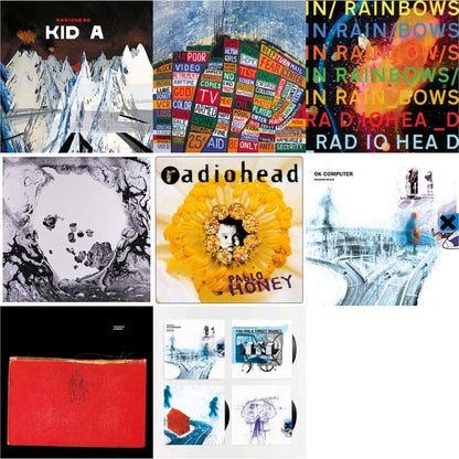 This is a 8 LP Vinyl SKU bundle.
1.This LP Vinyl is brand new.Format: LP VinylMusic Style: BreakbeatThis item's title is: In Rainbows (180G)Artist: RadioheadLabel: XL RECORDINGSBarcode: 634904032418Release Date: 6/17/2016
2.This LP Vinyl is brand new.