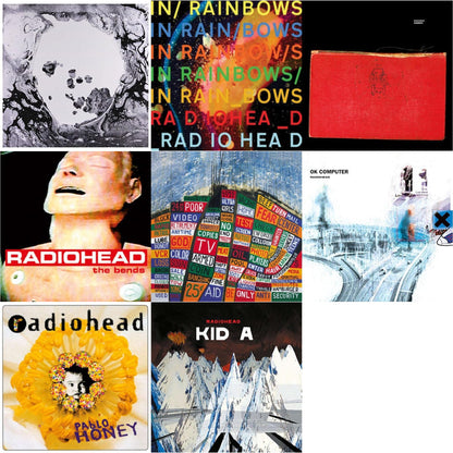 This is a 8 LP Vinyl SKU bundle.
1.This LP Vinyl is brand new.Format: LP VinylMusic Style: BreakbeatThis item's title is: In Rainbows (180G)Artist: RadioheadLabel: XL RECORDINGSBarcode: 634904032418Release Date: 6/17/2016
2.This LP Vinyl is brand new.