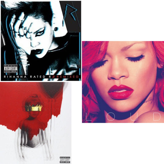 This is a 3 CD SKU bundle.
1.This CD is brand new.Format: CDMusic Style: TranceThis item's title is: Rated R: RemixedArtist: RihannaLabel: DEF JAMBarcode: 602527401775Release Date: 5/25/2010
2.This CD is brand new.