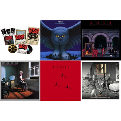 This is a 6 LP Vinyl SKU bundle.
1.This LP Vinyl is brand new.Format: LP VinylMusic Style: Hard RockThis item's title is: Rush (Rediscovered LP Box) (180G)Artist: RushLabel: UniversalBarcode: 602537727858Release Date: 4/29/2014
2.This LP Vinyl is brand new.