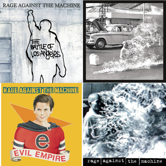 This is a 4 CD SKU bundle.
1.This CD is brand new.Format: CDMusic Style: Heavy MetalThis item's title is: Battle Of Los AngelesArtist: Rage Against The MachineLabel: LEGACYBarcode: 074646963029Release Date: 11/2/1999
2.This CD is brand new.
