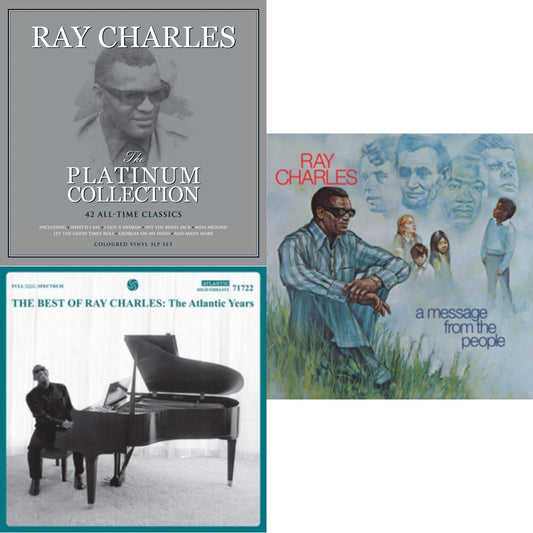 Platinum Collection (White LP Vinyl) & Best Of Ray Charles: The Atlantic Years (2LP/White Vinyl) & Message From The People (140G)