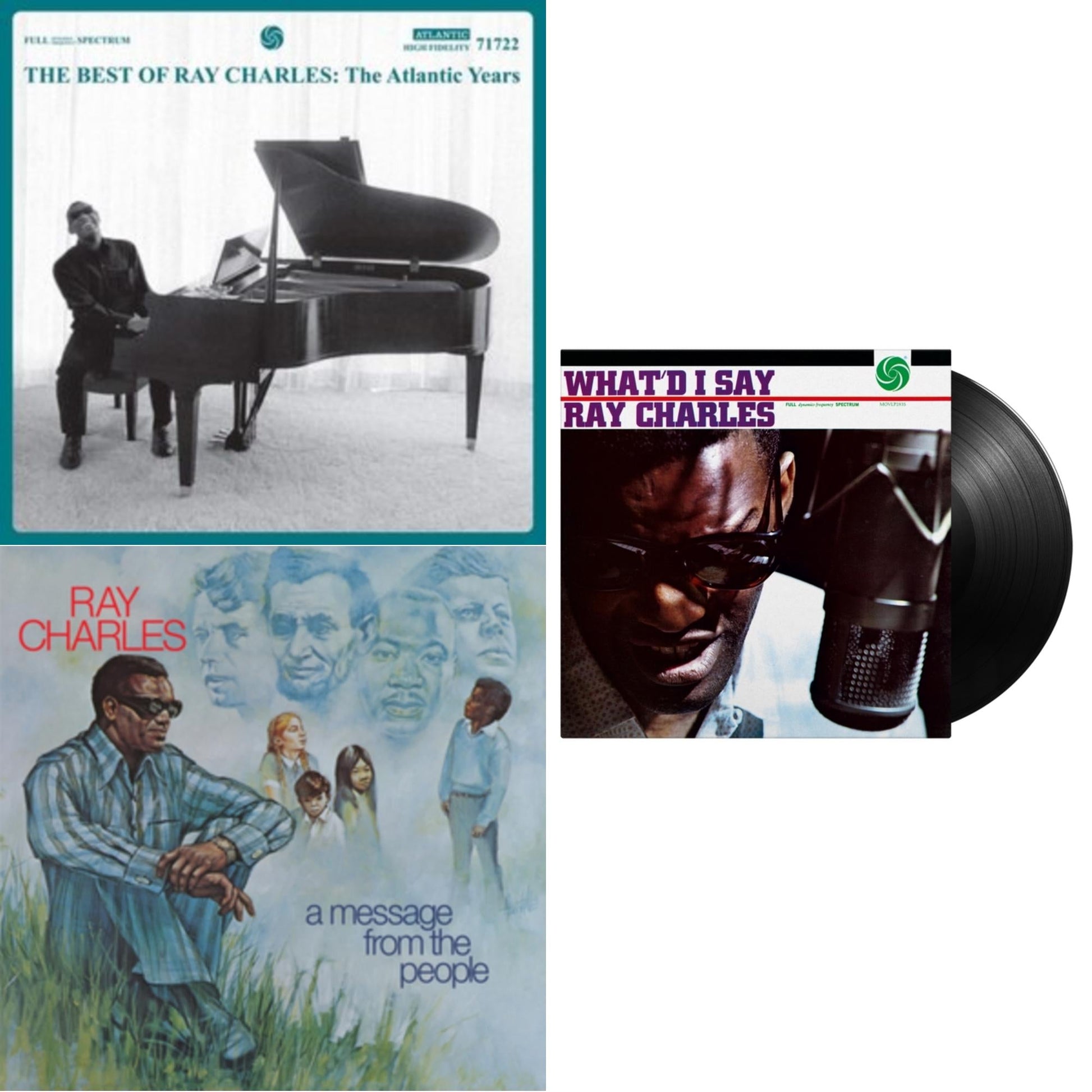 This is a 3 LP Vinyl SKU bundle.
1.This LP Vinyl is brand new.Format: LP VinylMusic Style: Rhythm & BluesThis item's title is: Best Of Ray Charles: The Atlantic Years (2LP/White Vinyl)Artist: Ray CharlesLabel: ATLANTIC CATALOG GROUPBarcode: 603497845224Release Date: 2/26/2021
2.