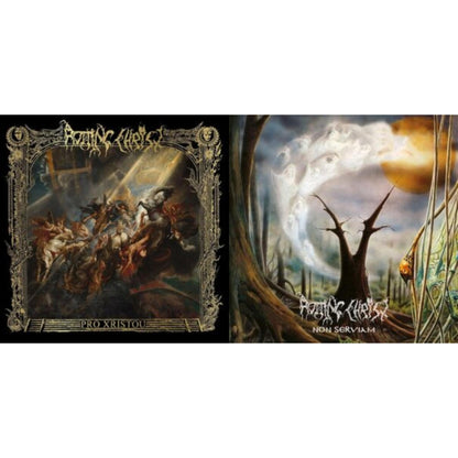 This is a 2 LP Vinyl SKU bundle.
1.This LP Vinyl is brand new.Format: LP VinylMusic Style: Black MetalThis item's title is: Pro Xristou (Crystal Clear LP Vinyl/33 Rmp)Artist: Rotting ChristLabel: Season Of MistBarcode: 822603002751Release Date: 5/24/2024
2.This LP Vinyl is brand new.