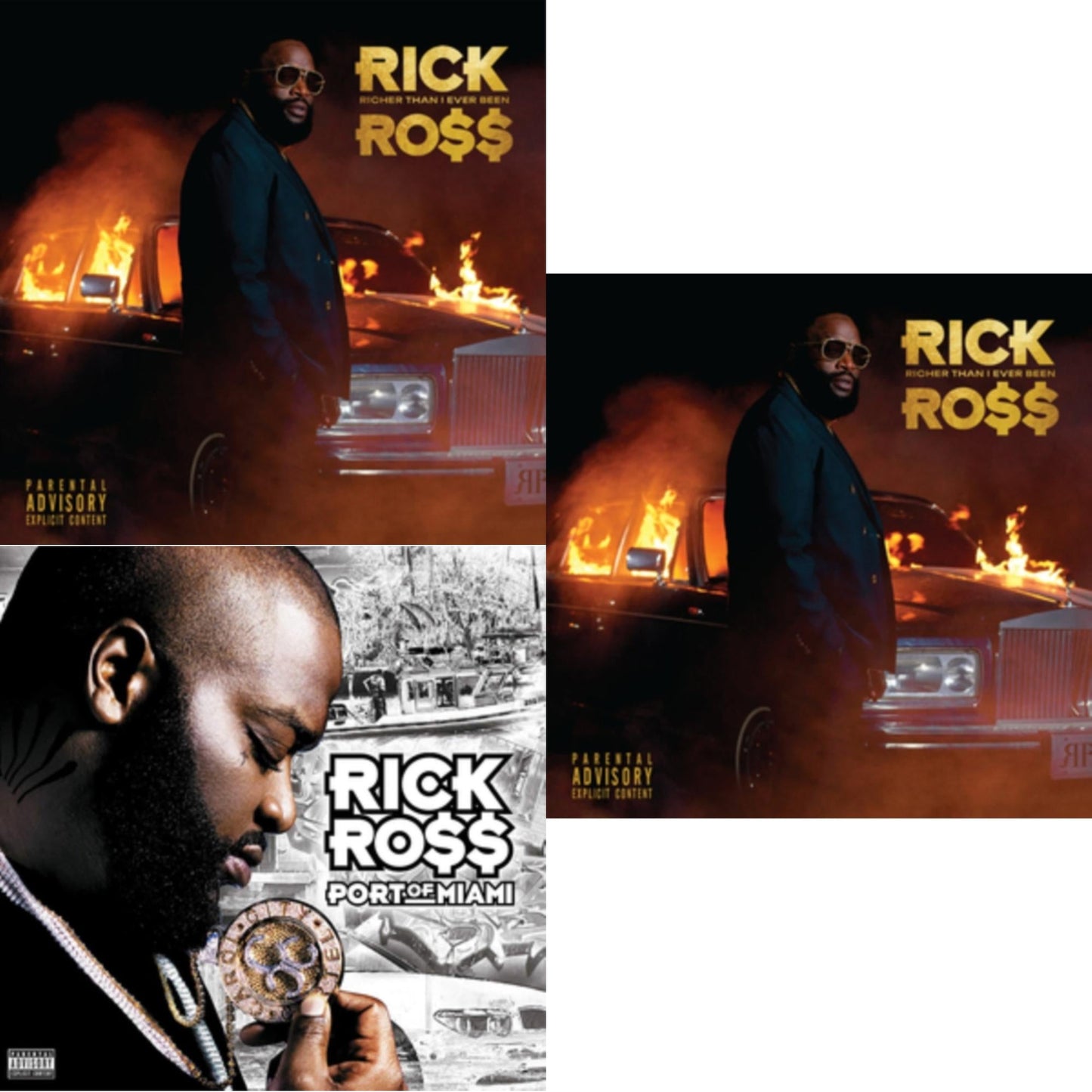 This is a 3 CD SKU bundle.
1.This CD is brand new.Format: CDThis item's title is: Richer Than I've Ever BeenArtist: Rick RossLabel: EPICBarcode: 194399651629Release Date: 1/28/2022
2.This CD is brand new.