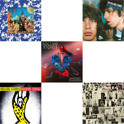Their Satanic Majesties Request & Voodoo Lounge (30Th Anniversary) (Red/Yellow Vinyl/2LP) & Hackney Diamonds (1 Year Anniversary/Clear/Blue Splatter Vinyl/2LP) & Black & Blue (180G) & Exile On Main Street (2LP)
