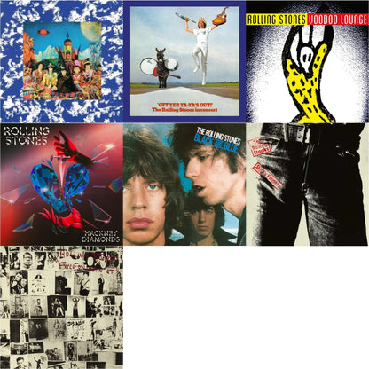 Their Satanic Majesties Request & Get Yer Ya-Ya’S Out! (180G) & Voodoo Lounge (30Th Anniversary) (Red/Yellow Vinyl/2LP) & Hackney Diamonds (1 Year Anniversary/Clear/Blue Splatter Vinyl/2LP) & Black & Blue (180G) & Sticky Fingers