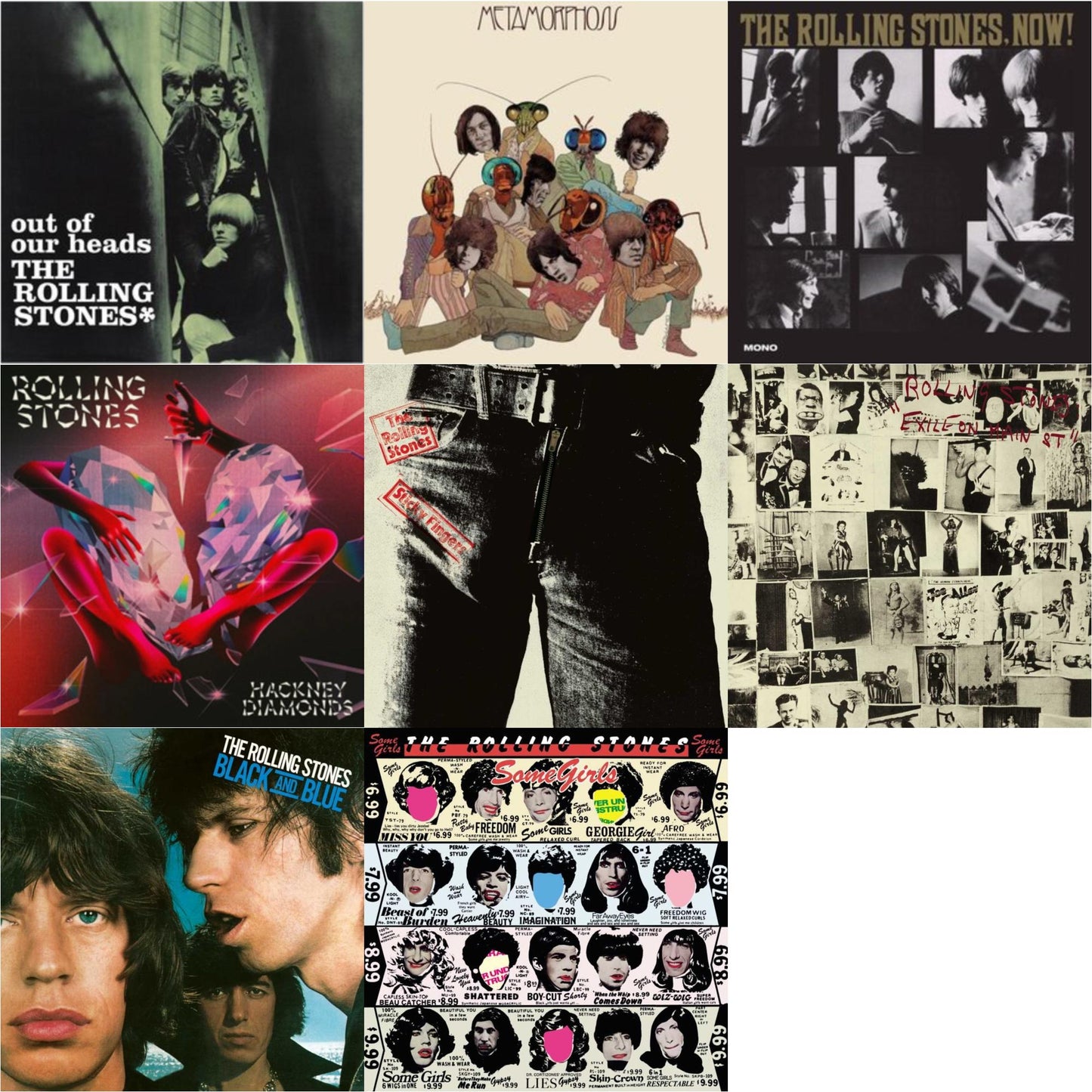 Out Of Our Heads (Uk) & Metamorphosis & Rolling Stones, Now! & Hackney Diamonds & Sticky Fingers & Exile On Main Street (2LP) & Black & Blue & Some Girls