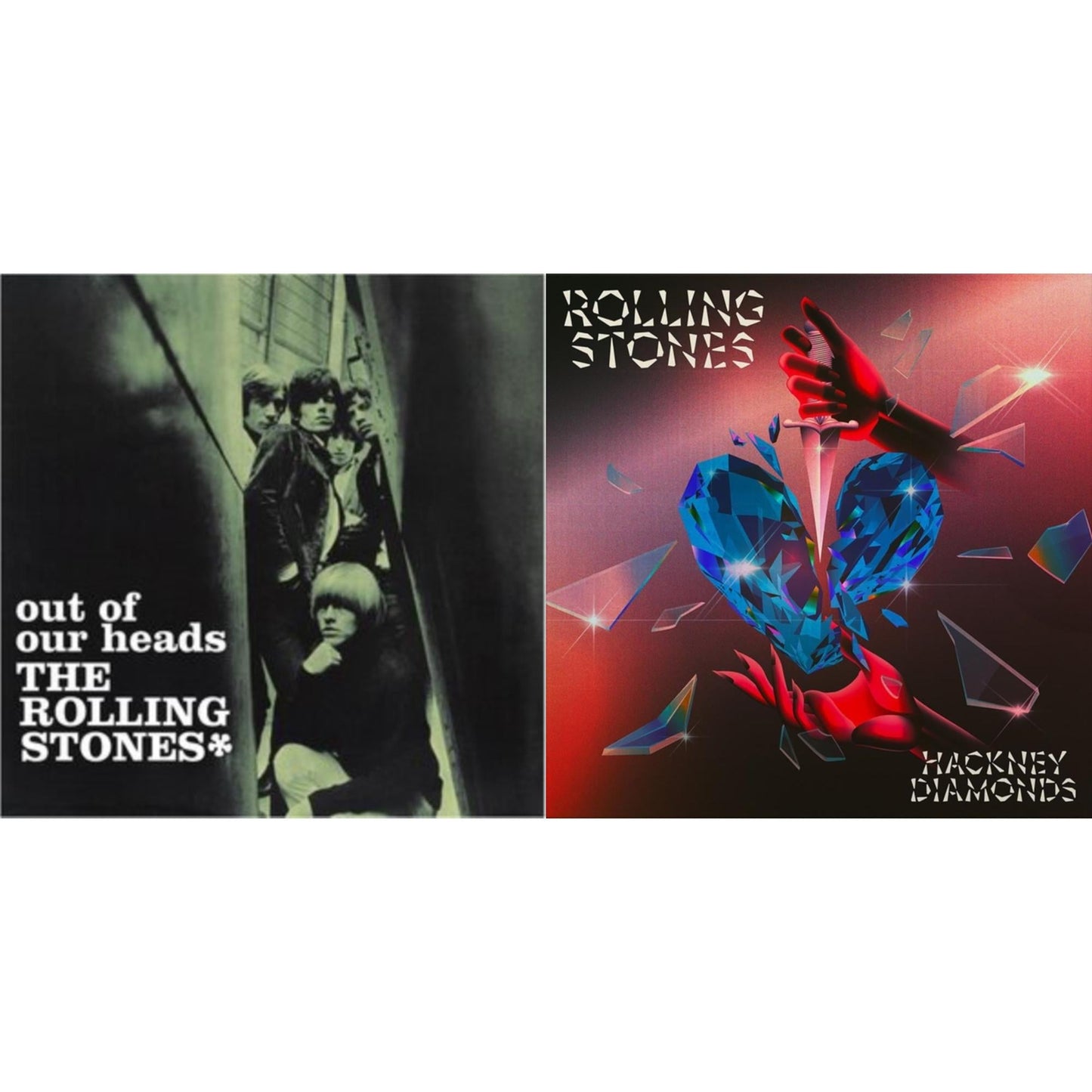 Out Of Our Heads (Uk) & Hackney Diamonds (1 Year Anniversary/Clear/Blue Splatter Vinyl/2LP)