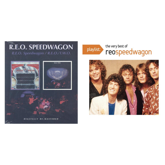 This is a 2 CD SKU bundle.
1.This CD is brand new.Format: CDMusic Style: Arena RockThis item's title is: Reo Speedwagon / Reo 2 (Remastered)Artist: Reo SpeedwagonLabel: BEAT GOES ONBarcode: 5017261207753Release Date: 11/16/2009
2.This CD is brand new.