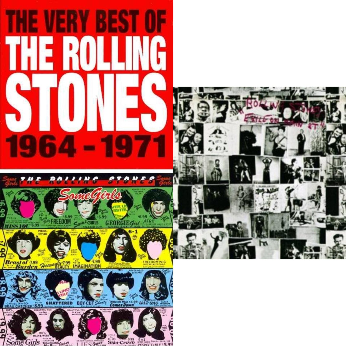 Very Best Of The Rolling Stones 1964 -1971 & Some Girls & Exile On Main Street