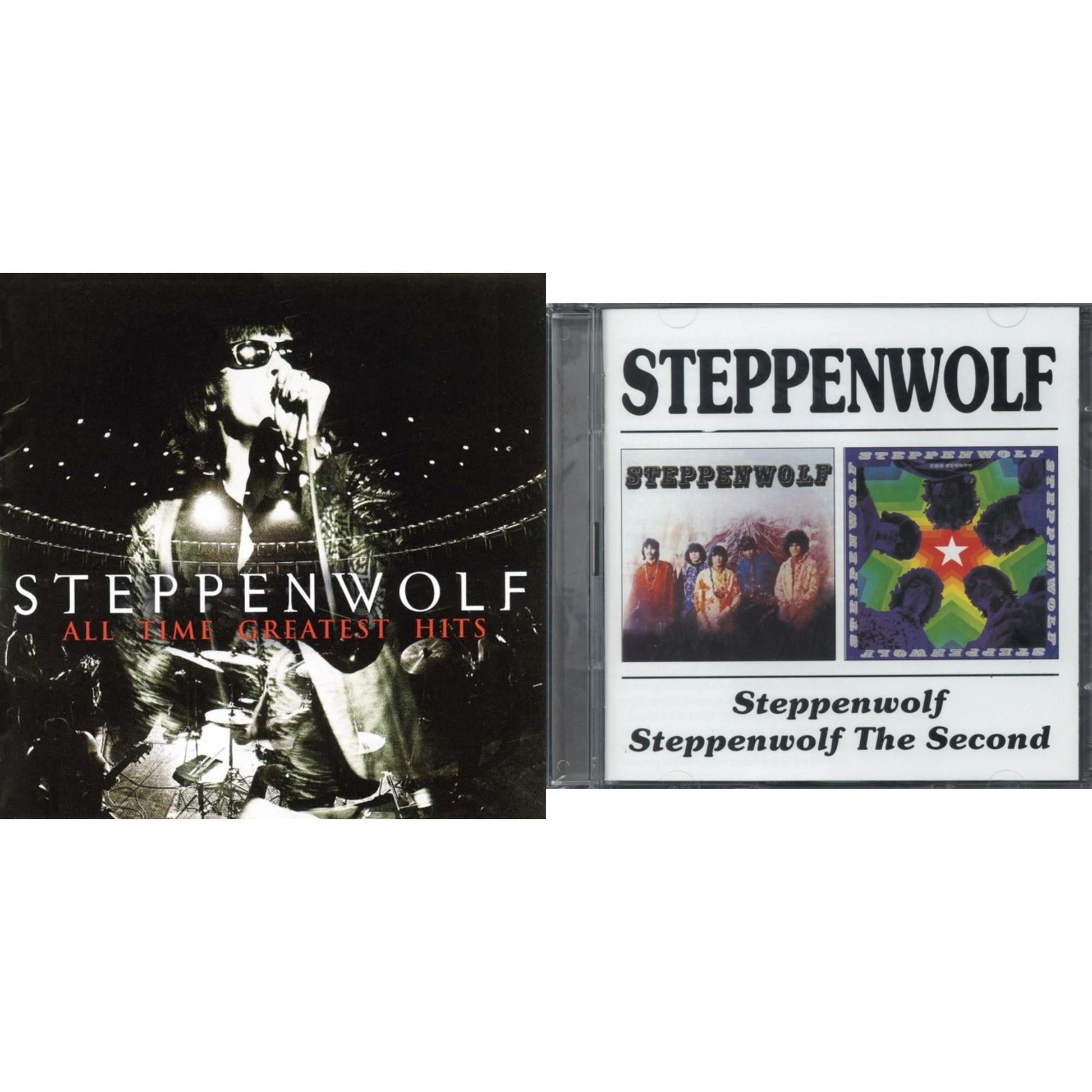 This is a 2 CD SKU bundle.
1.This CD is brand new.Format: CDMusic Style: DubThis item's title is: All Time Greatest HitsArtist: SteppenwolfLabel: Cha Cha MusicBarcode: 008811206321Release Date: 11/23/1999
2.This CD is brand new.