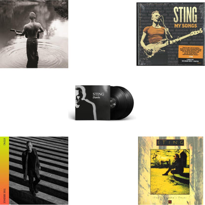 This is a 5 LP Vinyl SKU bundle.
1.This LP Vinyl is brand new.Format: LP VinylMusic Style: BalladThis item's title is: Best Of 25 YearsArtist: StingLabel: A&MBarcode: 602527902210Release Date: 12/6/2011
2.This LP Vinyl is brand new.