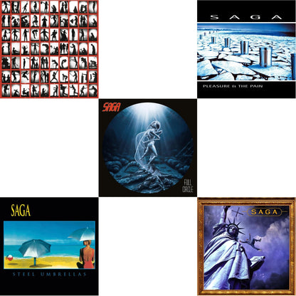 This is a 5 LP Vinyl SKU bundle.
1.This LP Vinyl is brand new.Format: LP VinylMusic Style: Prog RockThis item's title is: Beginner's Guide To Throwing Shapes (180G/Remastered)Artist: SagaLabel: EARMUSICBarcode: 4029759155379Release Date: 9/3/2021
2.This LP Vinyl is brand new.