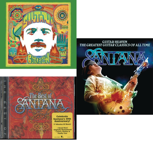 This is a 3 CD SKU bundle.
1.This CD is brand new.Format: CDMusic Style: Classic RockThis item's title is: CorazonArtist: SantanaLabel: Sony Music LatinBarcode: 888430357129Release Date: 5/6/2014
2.This CD is brand new.