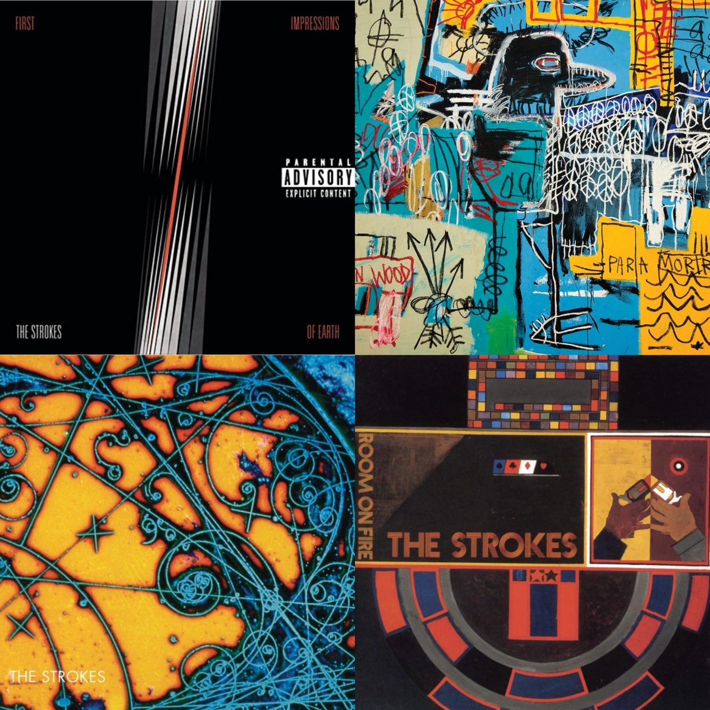 Strokes - Is This It & New Abnormal (Jewel Case/Clear Aprt O-Card With Print) & First Impressions Of Earth & Room On Fire - CD Bundle