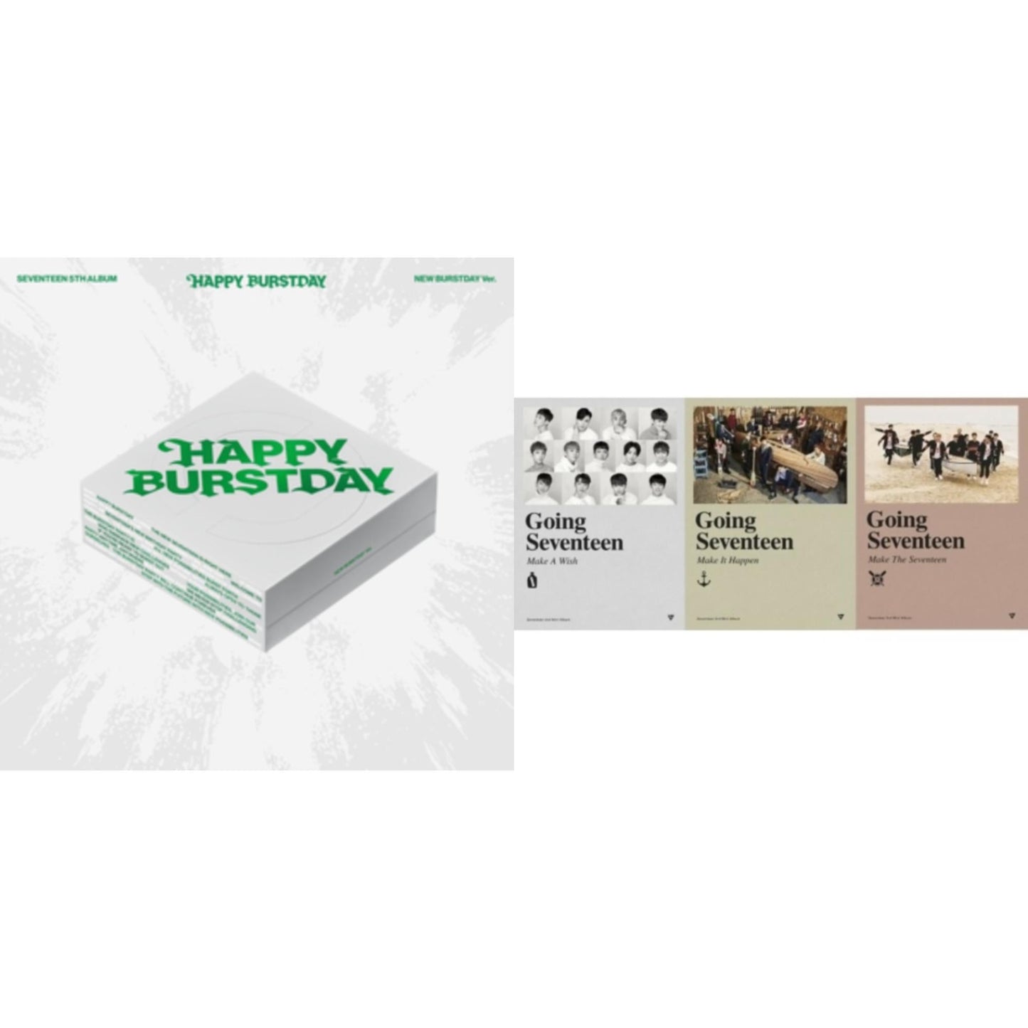 Seventeen 5Th Album Happy Burstday (New Burstday Ver.) & Going Seventeen (Reissue)